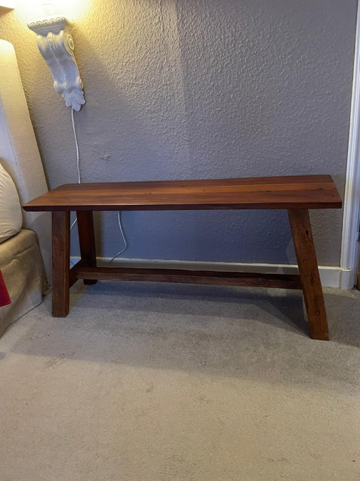 2 robuste panchine di legno