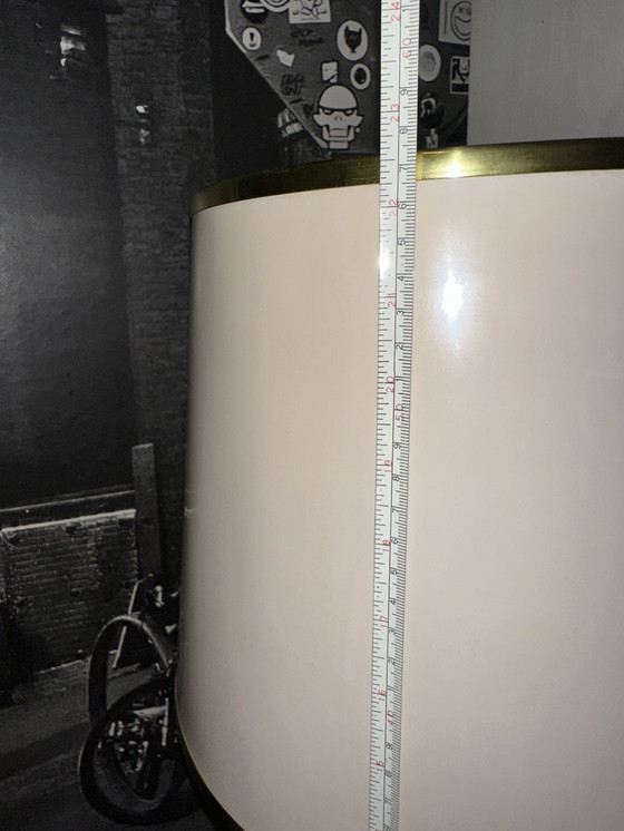 Image 1 of Lampe Vintage En Marbre Blanc – Années 60 – Hollywood Regency