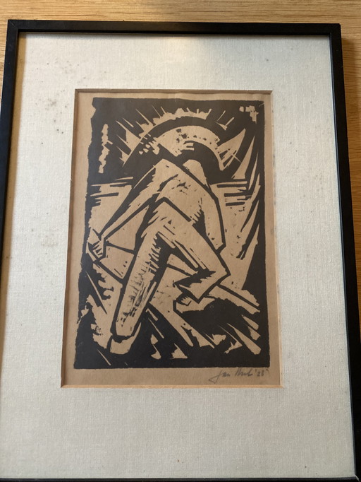 Expressionistischer Holzschnitt, 1928, Jan Hubert