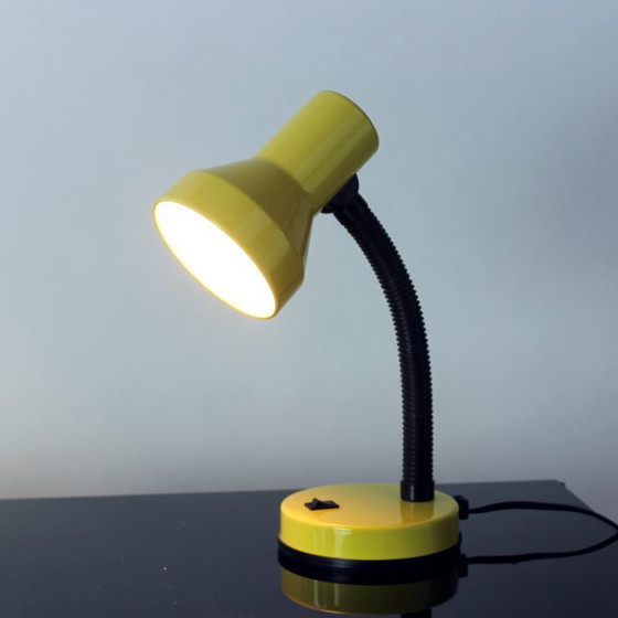 Image 1 of Yellow Rendi "Baby 2" Adjustable Desk Lamp, Czechoslovakia 1990s