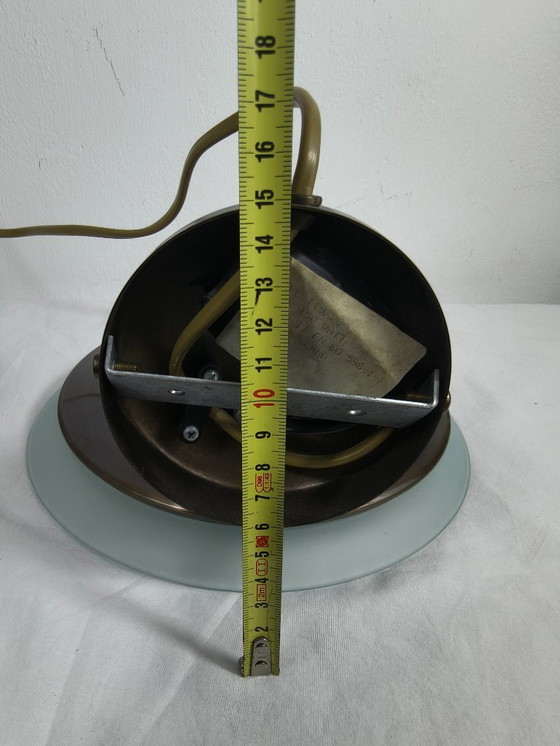 Image 1 of Vintage Herda Holland wandlamp – jaren 70 –brons met matglas