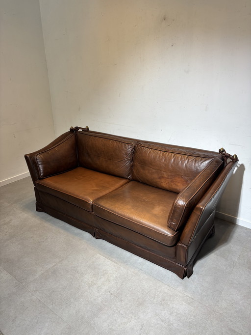Castle sofa cognac leather