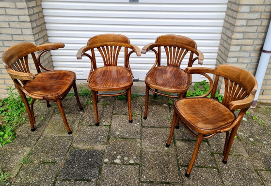 4 ZPM Radomsko (Thonet) Bentwood Chairs Vintage – Dining chairs (photo 6 of 14)