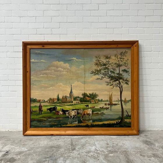 Image 1 of Grand panneau ancien