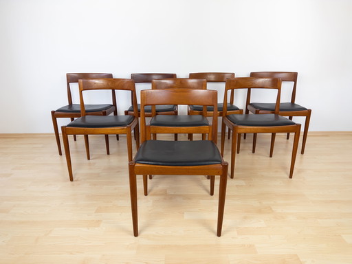 Kai Kristiansen für Fritz Hansen Modell 4110 Teak Stühle