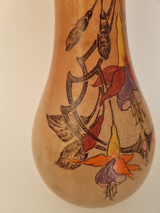 Image 1 of Beautiful Art Deco glass vase by Legras & Cie., circa 1920