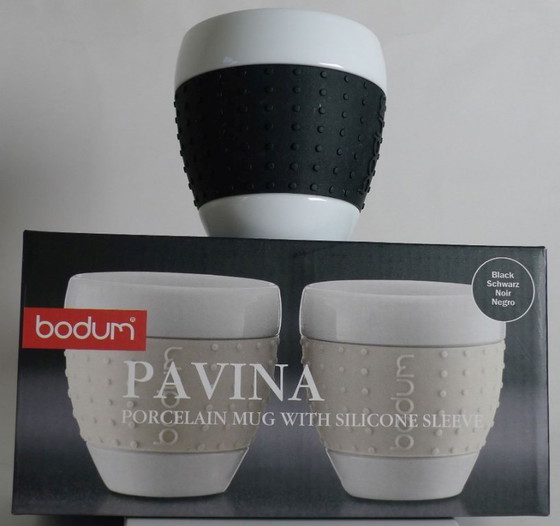 Image 1 of Cuatro tazas de porcelana Bodum Pavina, 0,25 L