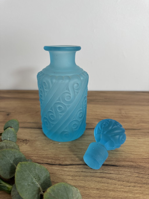 Botella azul vintage