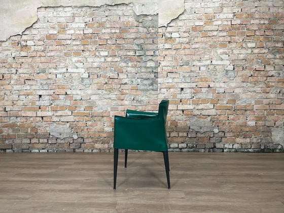 2x Matteo Grassi Vela – Grün Anthrazit Leder | Franco Poli – Sessel, Leather (photo 4 of 13)