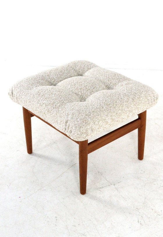Arne Vodder for France & Son Footstool FD164 Vintage Newly Upholstered – France & Søn, Footstools & poufs (photo 8 of 13)