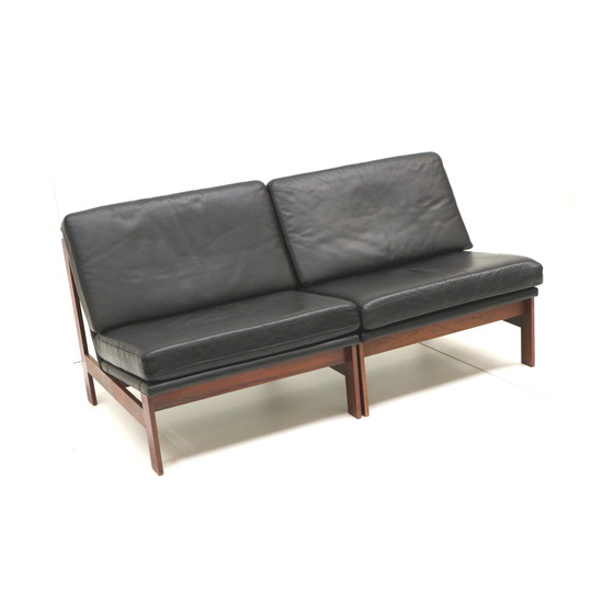 Image 1 of 2x Moduline fauteuils ontworpen door Ole Gjerløv Knudsen & Torben Lind voor Cado, 1960s