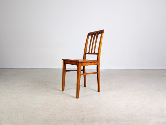 Image 1 of Silla Art Nouveau, antigua silla vienesa de caña, silla auxiliar, madera