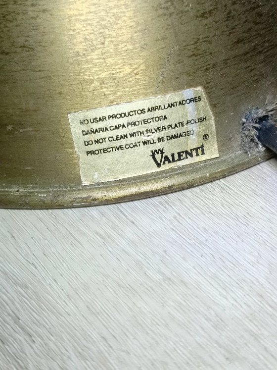 Image 1 of Lampada da terra in ottone disegnata da Jacques Adnet per Valenti, anni '60.