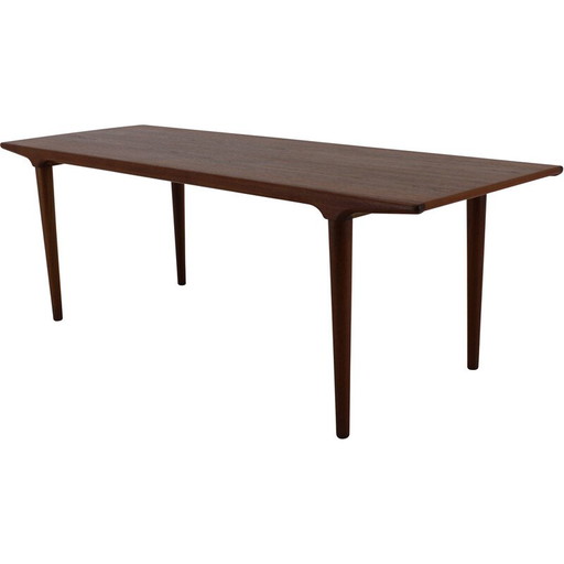 Mesa de centro vintage danesa de teca, años 60