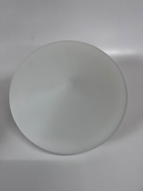 Image 1 of 2x RAAK discus Mid Century wandlamp wit opaalglas bakelieten armatuur model B1410