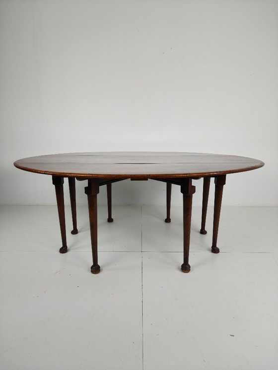 Image 1 of Tavolo da pranzo antico inglese LOP – Vittoriano – 8 gambe