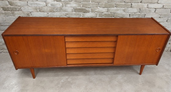 Grande Credenza Scandinava in Teak – Anni '60 – Credenze, Legno (photo 12 of 13)