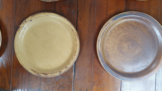 Image 1 of Vaisselle vintage 50pcs assiettes LILIEN PORZELLAN Autriche Caroline série Umbra brutaliste