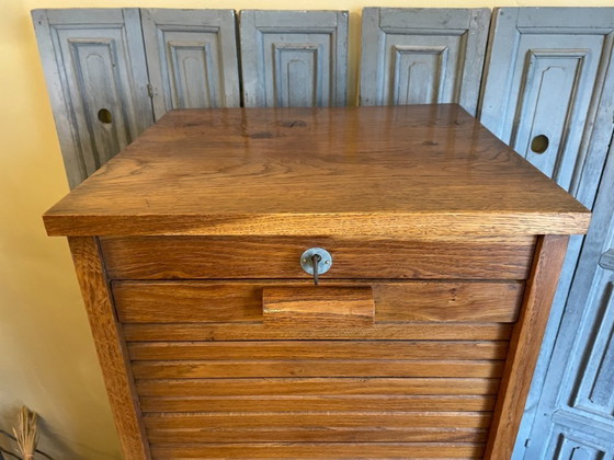 Image 1 of Rollladenschrank, Archivschrank, Musikschrank, Art déco, 1930, Französisch