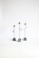IKEA Vintage Postmodern Candlesticks by Ehlen Johansson, 1987