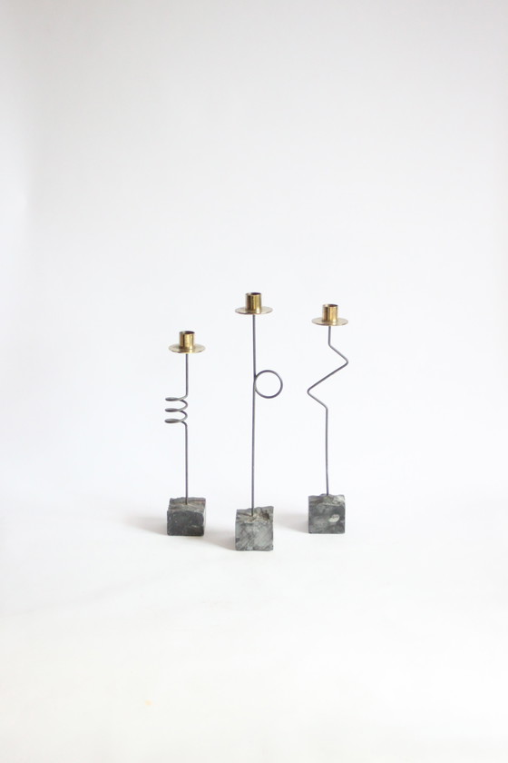 Image 1 of Candelieri postmoderni vintage IKEA di Ehlen Johansson, 1987