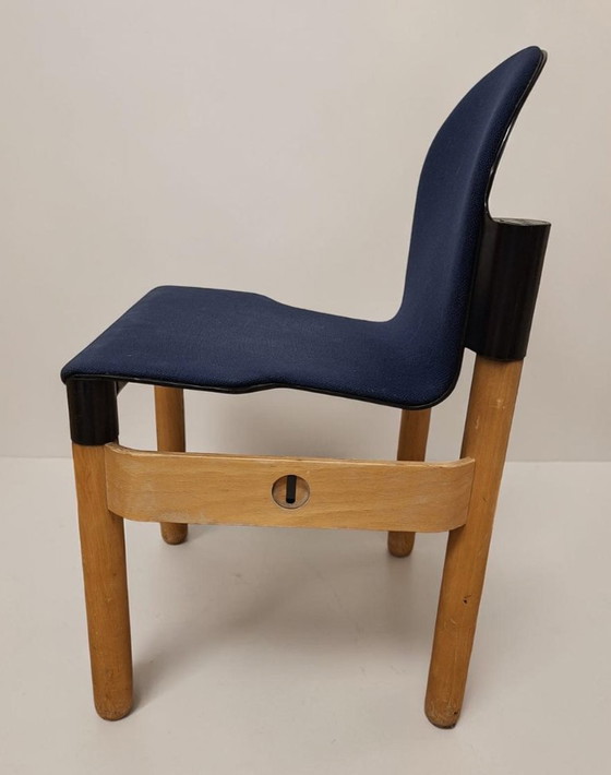 Image 1 of 13 blaue Tohnet-Stühle - Gerd Lange - stapelbar