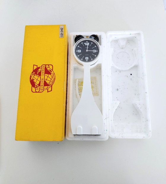 Image 1 of Europa Uhren design alarm clock cat new old stock