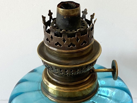 Image 1 of Antieke olielamp, antieke olielamp, empirestijl, Louis XVIII-periode