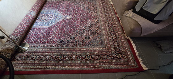 Image 1 of Majestic space-saving wonder: Hand-knotted Bidjar in the classic Herati pattern (approx. 13 m²)