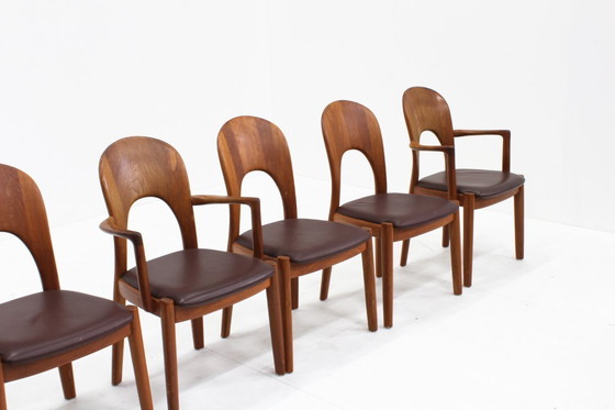 Image 1 of Vintage Danish Dining Chairs by Niels Koefoed for Koefoeds Hornslet, Set of 6