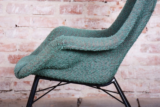Fauteuil à oreilles original du milieu du XXe siècle, par Miroslav Navratil, fibre de verre, République (photo 4 of 9)