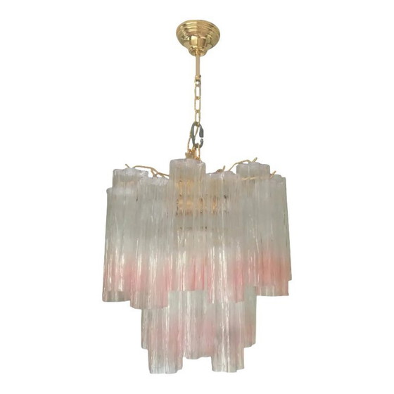 Image 1 of Lámpara de araña Tronchi de cristal de Murano estilo Venini de diseño