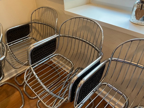 Image 1 of 6 stoelen in de stijl van Gastone Rinaldi