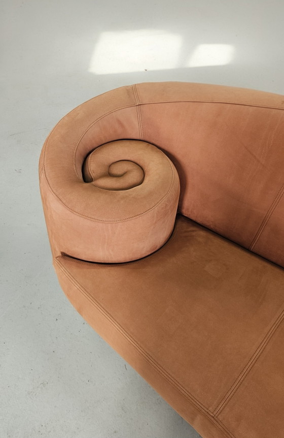 Vintage ArX Gioconda designbank, Maroeksa Metz – 2 zitsbanken, Leather (photo 7 of 10)