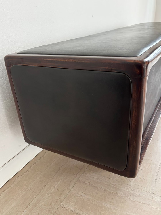 Credenza in legno e pelle, Finlandia, anni '50 – Credenze con vetrina, Scandinavian (photo 19 of 21)