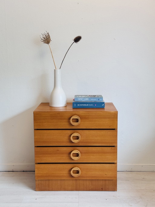 Commode vintage du milieu du siècle – ladekasten, Wood