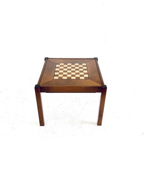 Vintage Walnut Chess Table '60