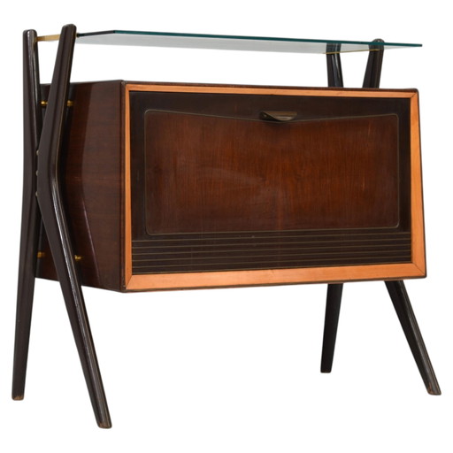 Mobile bar / Mobile cocktail attribuito a Vittorio Dassi - Italia, anni '50
