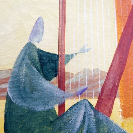 Image 1 of Walter Lewy 1905-1995 Scena surrealista - firmata e datata 1974.