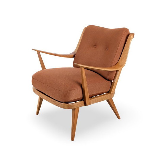 Image 1 of Originele Knoll Antimott fauteuil, vintage design, fauteuil uit het midden van de 20e eeuw.