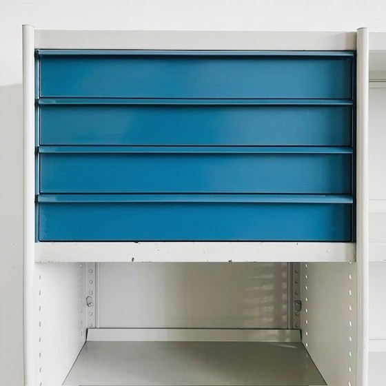 Image 1 of Bibliothèque industrielle vintage Stabilux Friso Kramer Ahrend de Cirkel 1950