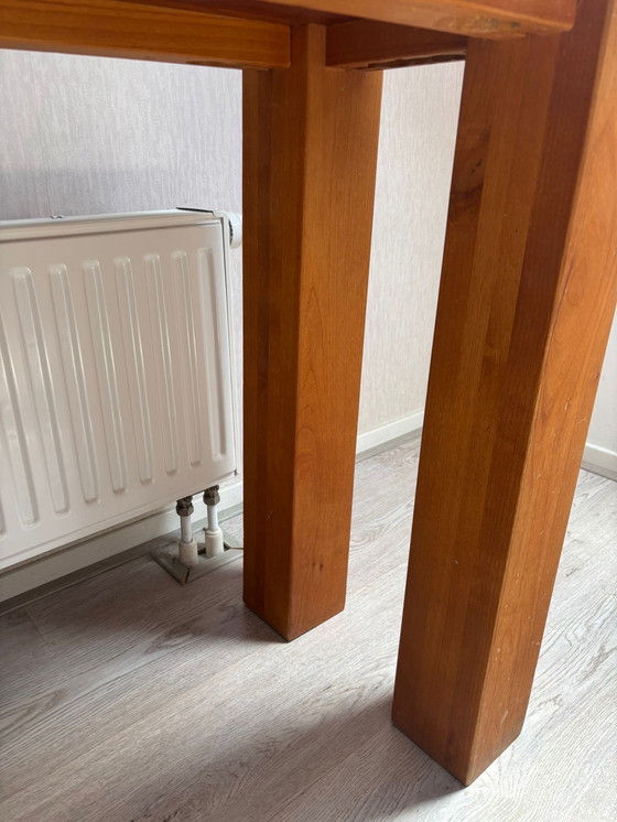 Image 1 of Handmade solid oak wall table