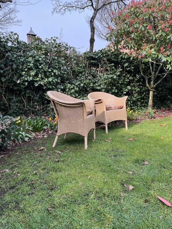 Image 1 of Il due Lloyd Loom (Vincent Sheppard) rubato con il due Mulberry Kussens