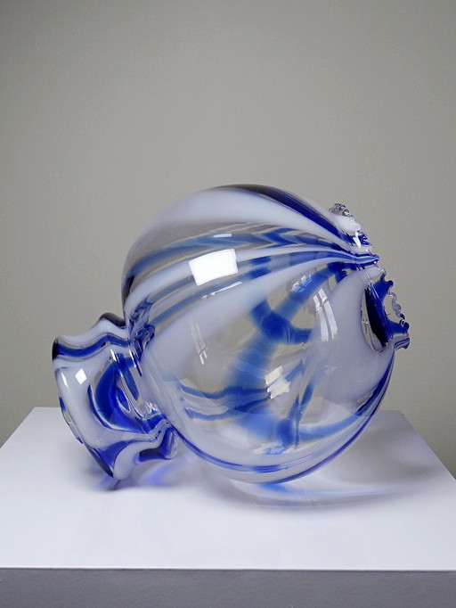 Large vintage Murano glass lighting globe from the 60s and 70s attributed to Moretti