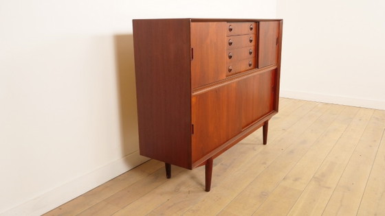 Highboard Vintage avec Bar | Armoire Murale | Teck | 154 Cm – Meuble bar, Wood (photo 7 of 15)