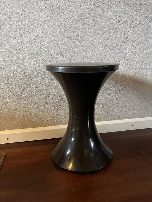 Vintage bruin space age Stamp Tam Tam krukje of bijzettafeltje