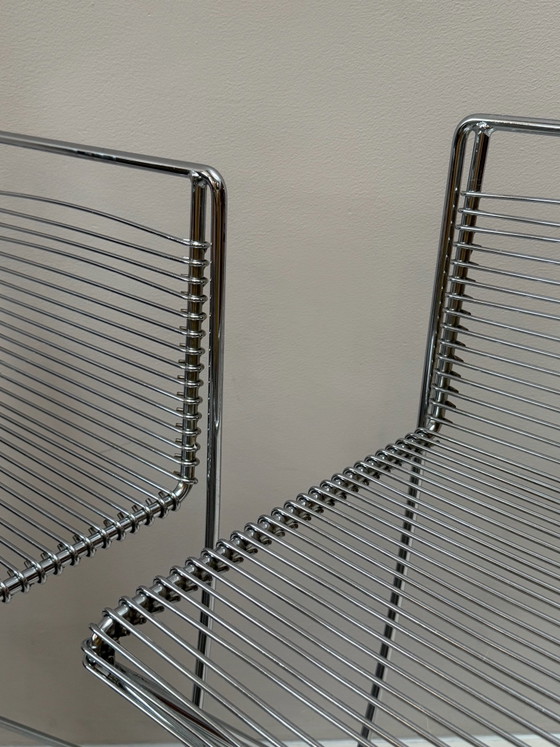2 x Till Behrens “Cross Swinger” Taburetes de bar – rvs (photo 5 of 8)