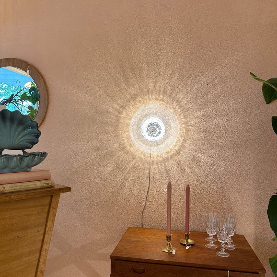 Image 1 of Lampada da soffitto/parete in vetro pesante a bolle