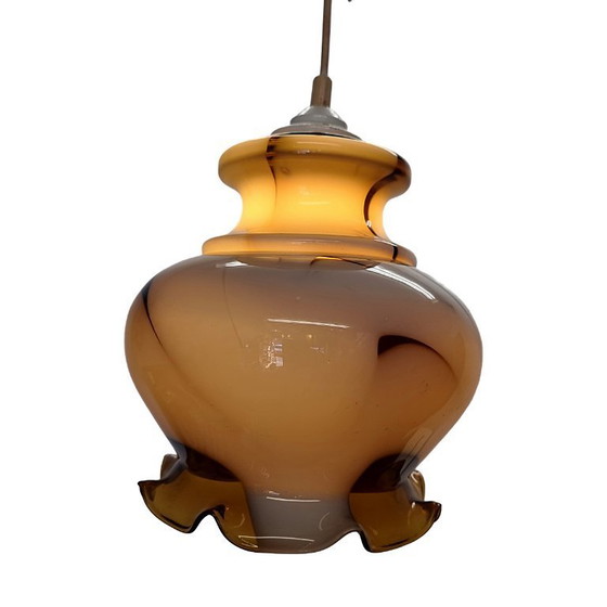 Image 1 of Lampada a sospensione francese vintage a calice