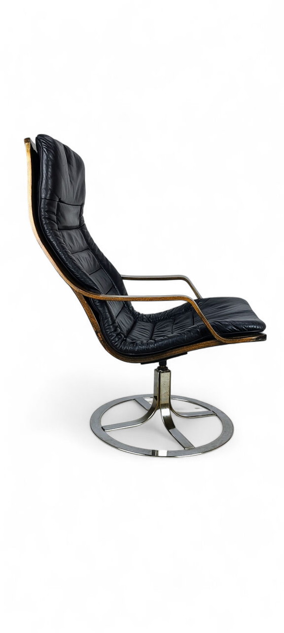 Image 1 of Sillón giratorio de diseño escandinavo de los años 70